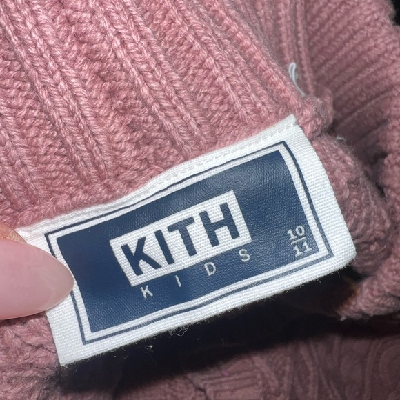Kith Pink Cable Knit Girl’s Sweater - Picture 3 of 9